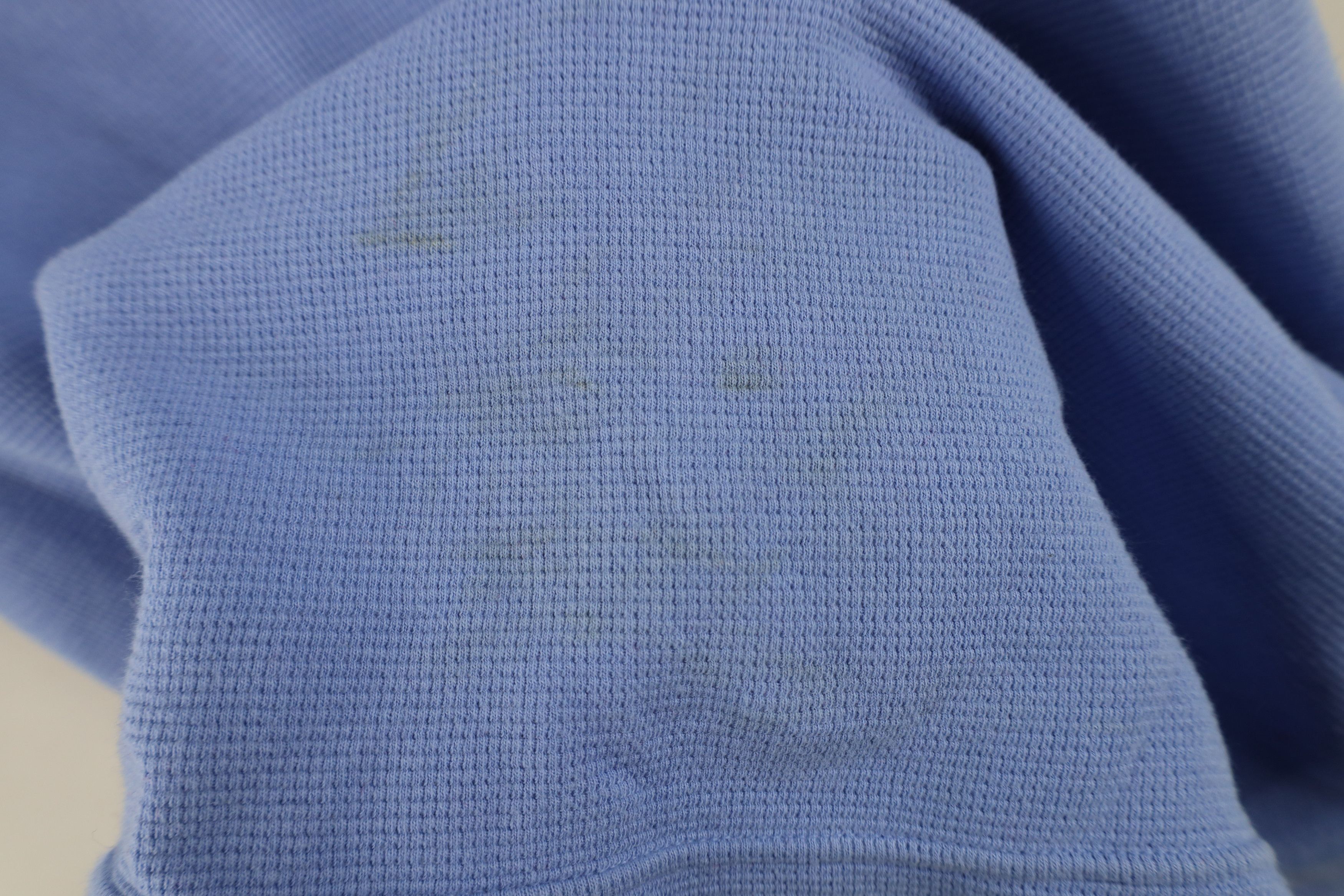 Ralph Lauren Vintage Ralph Lauren Waffle Knit Short Sleeve T-Shirt Blue Size US XL / EU 56 / 4 - 5 Thumbnail