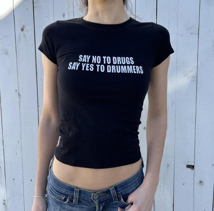 Other Women's Black Graphic Y2k T-shirt Size S / US 4 / IT 40 - 4 Thumbnail