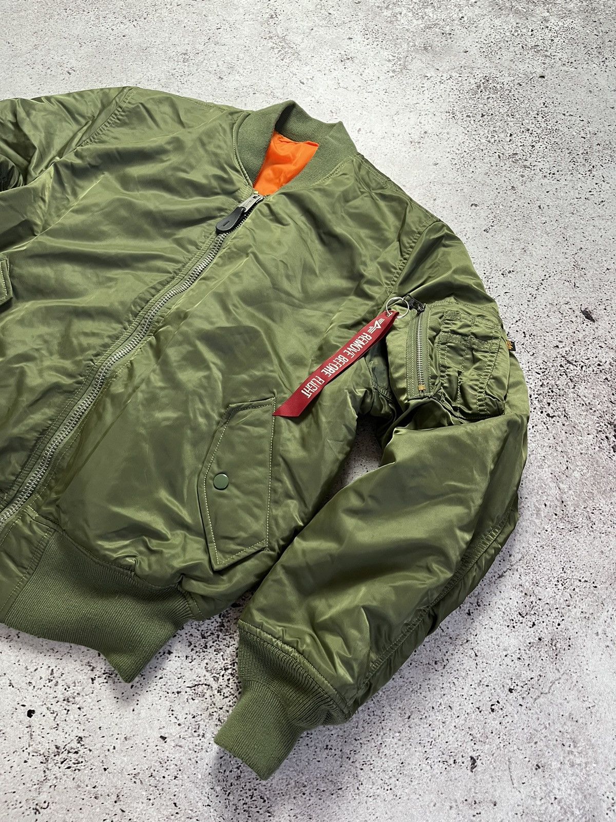 Alpha Industries × Vintage 💣Vintage Alpha Industries Bomber Ma-1 Bomber Size US M / EU 48-50 / 2 - 4 Thumbnail