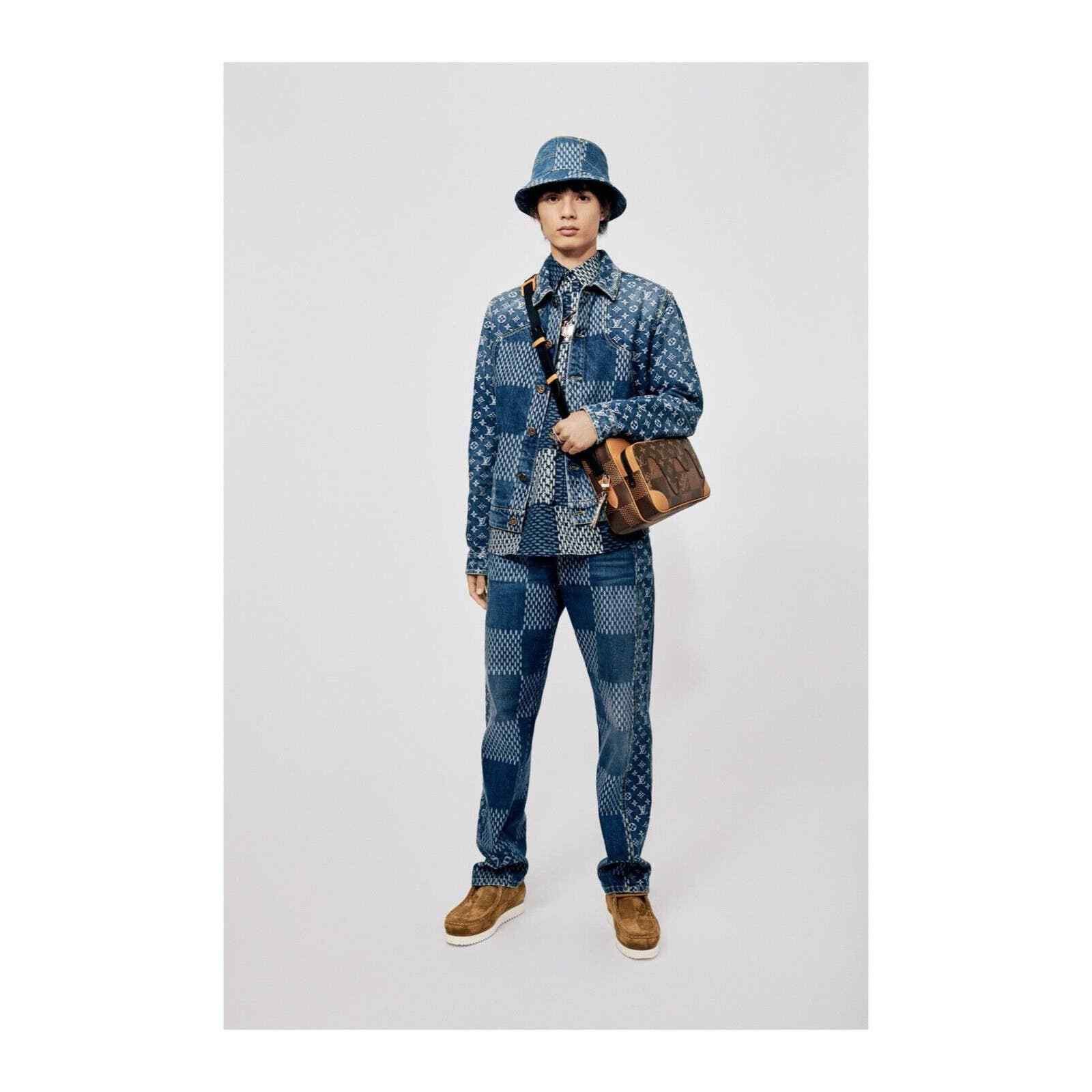 Louis Vuitton Louis Vuitton Nigo Nil Messenger Wave Damier Ebene Drip Bag Size ONE SIZE - 5 Thumbnail