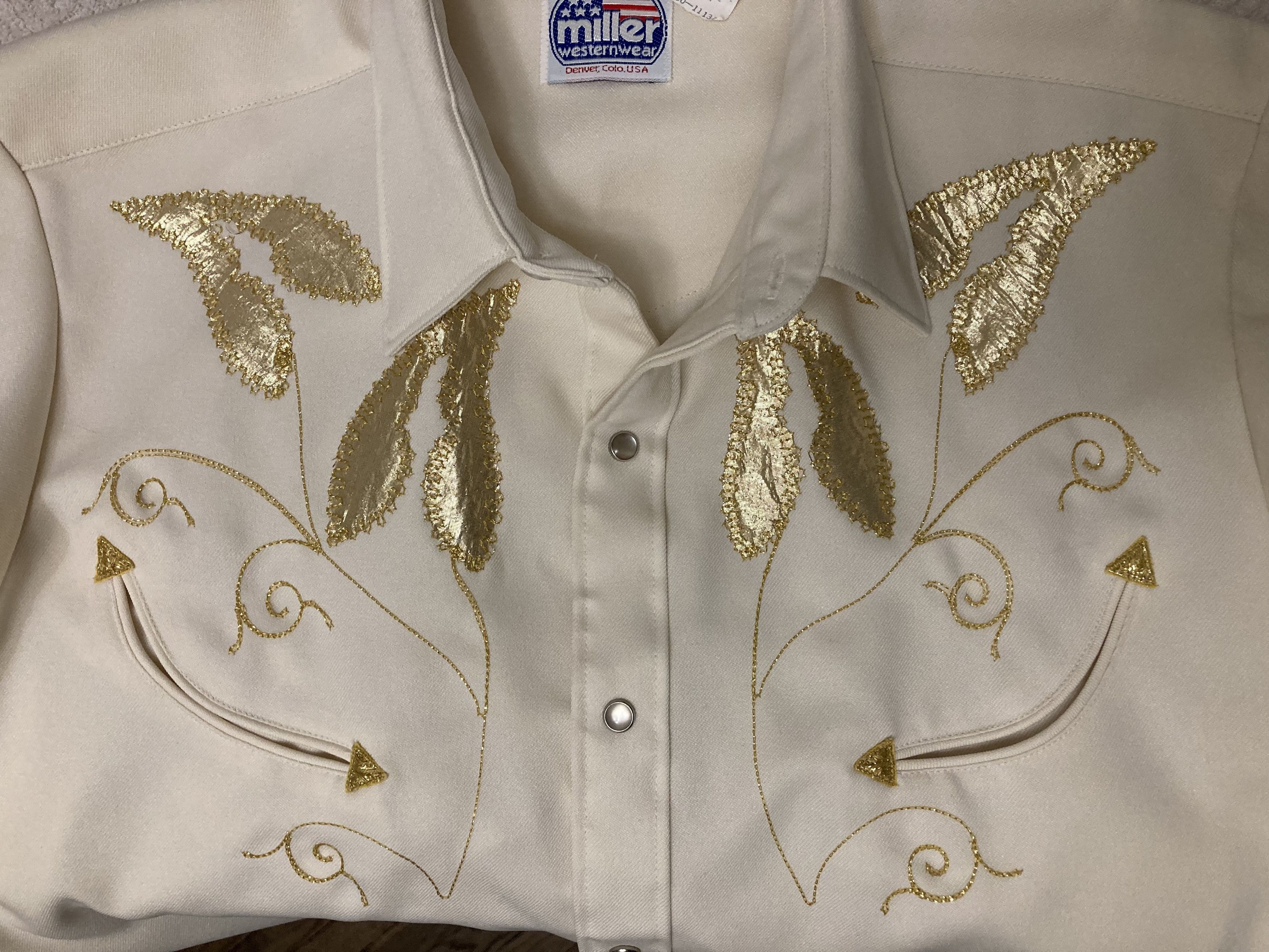 Cowboy Equipment × Vintage Vintage Miller Western Wear Cowboy Peal Snap Shirt Size US M / EU 48-50 / 2 - 5 Thumbnail