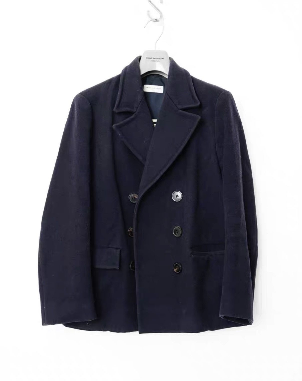 Dries Van Noten Dries Van Noten Wool Double-Breasted Short Coat Size US S / EU 44-46 / 1 - 3 Thumbnail