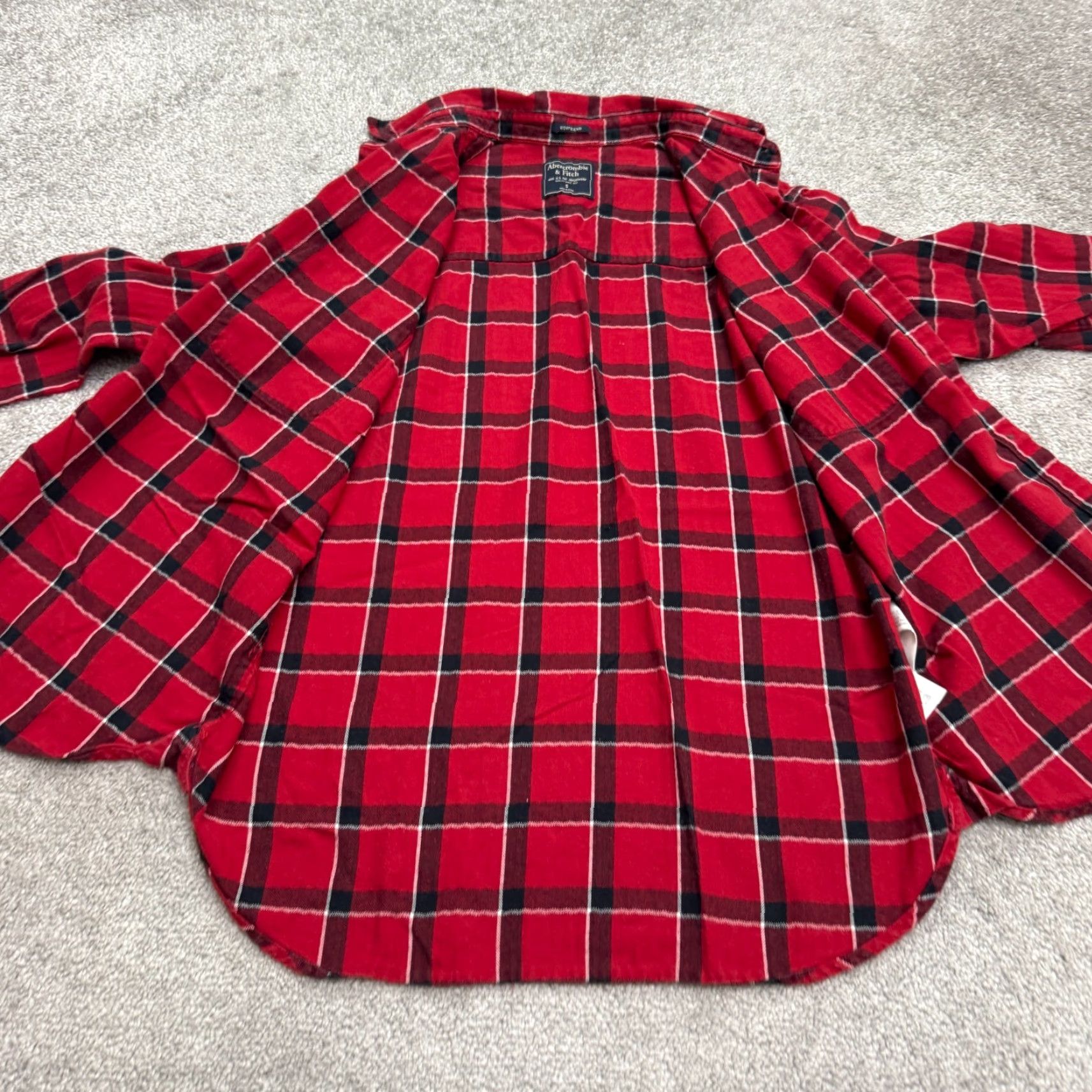 Abercrombie & Fitch VINTAGE Abercrombie & Fitch Flannel Shirt Men Small Red Black Plaid Casual Streetwear Size US S / EU 44-46 / 1 - 4 Thumbnail