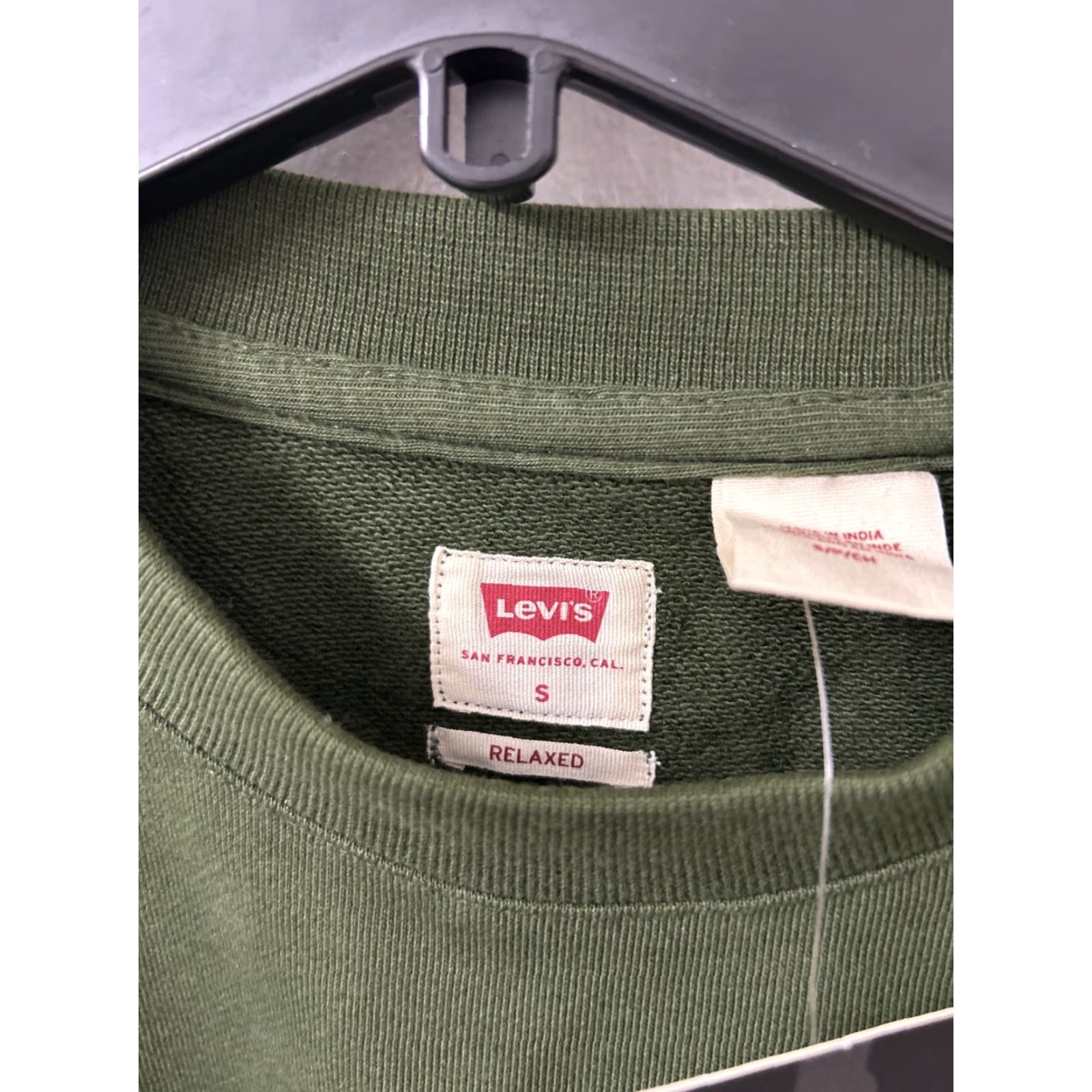 Levi's VINTAGE Levi's Crewneck Sweatshirt Mens Small Green Embroidered Logo Pullover L/S Size US S / EU 44-46 / 1 - 6 Thumbnail