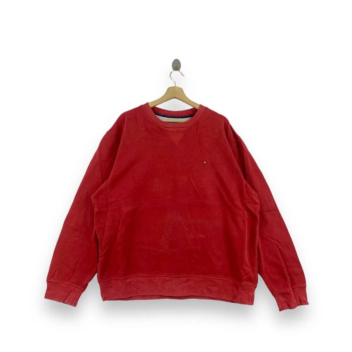 Tommy Hilfiger Vintage TOMMY HILFIGER Flag Embroidered Sweatshirt Size US L / EU 52-54 / 3 - 1 Thumbnail