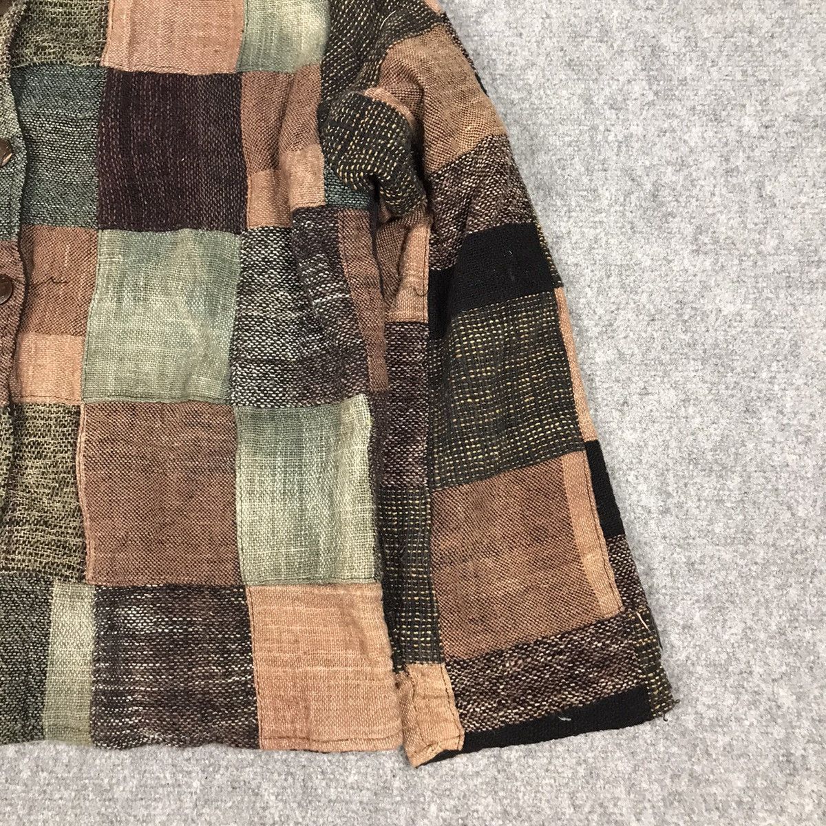 Japanese Brand BORO PATCHWORK JAPAN STYLE BUTTON WOMNA JACKET Size S / US 4 / IT 40 - 4 Thumbnail