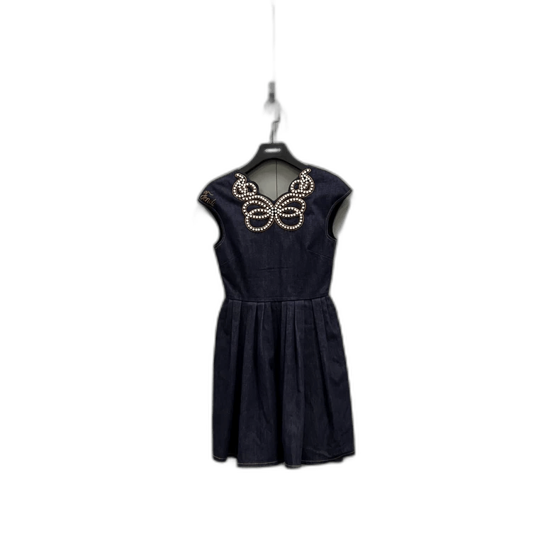 Fendi Butterfly Embellished Sleeveless Dress
