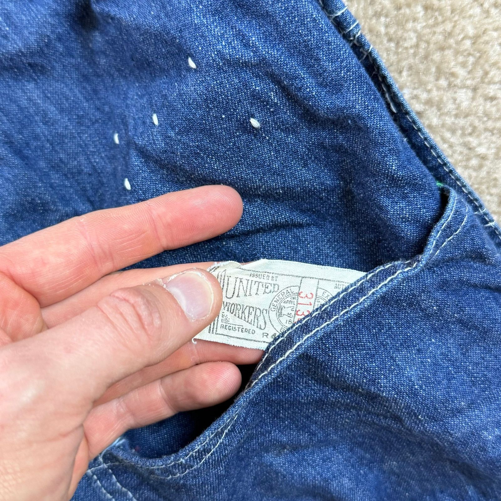 Oshkosh Vintage Sanforized Union Made OshKosh B’Gosh Denim Overalls Size US 32 / EU 48 - 6 Thumbnail