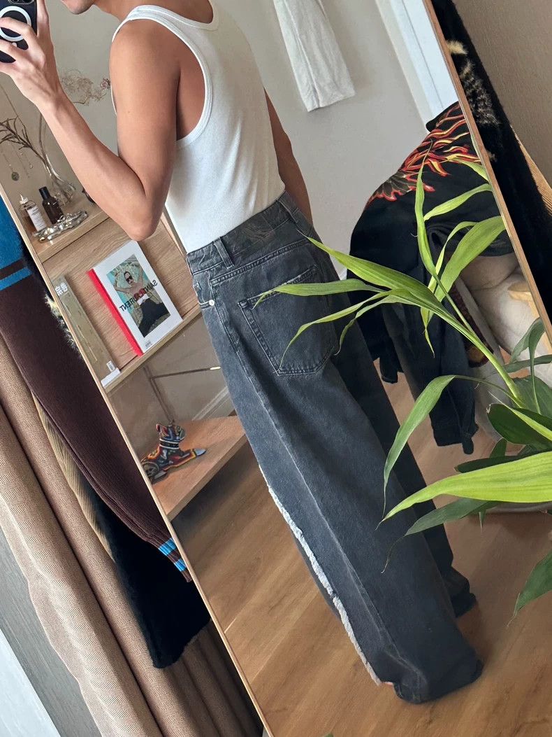 Our Legacy Our Legacy size36 Patchwork jeans wide leg pants Size 35" - 9 Thumbnail