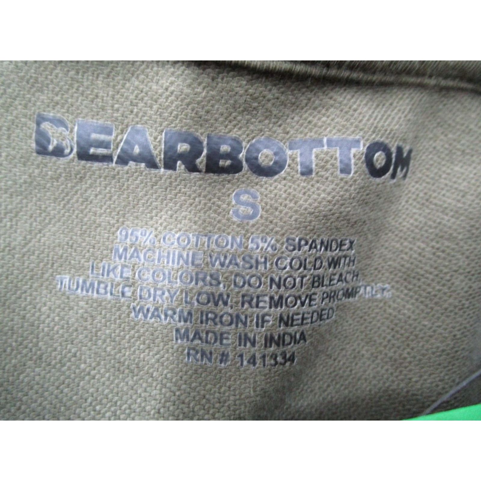 KangaROOS Bear Bottom Mens Small Green Hoodie Pullover Sweatshirt Kangaroo Pocket Drawstring Crew Neck Lounge Hooded Cotton Spandex Fleece Logo Regular Size US S / EU 44-46 / 1 - 3 Thumbnail