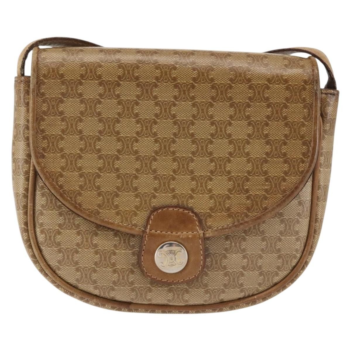 Celine CELINE Macadam Canvas Shoulder Bag Pvc Beige Gold Size ONE SIZE - 2 Thumbnail