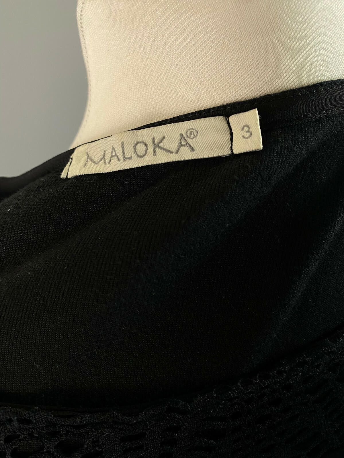 Maloja Ladies Maloka Black Long Sleeve Mesh Kne Lenght Dress Size 3 Size M / US 6-8 / IT 42-44 - 7 Thumbnail