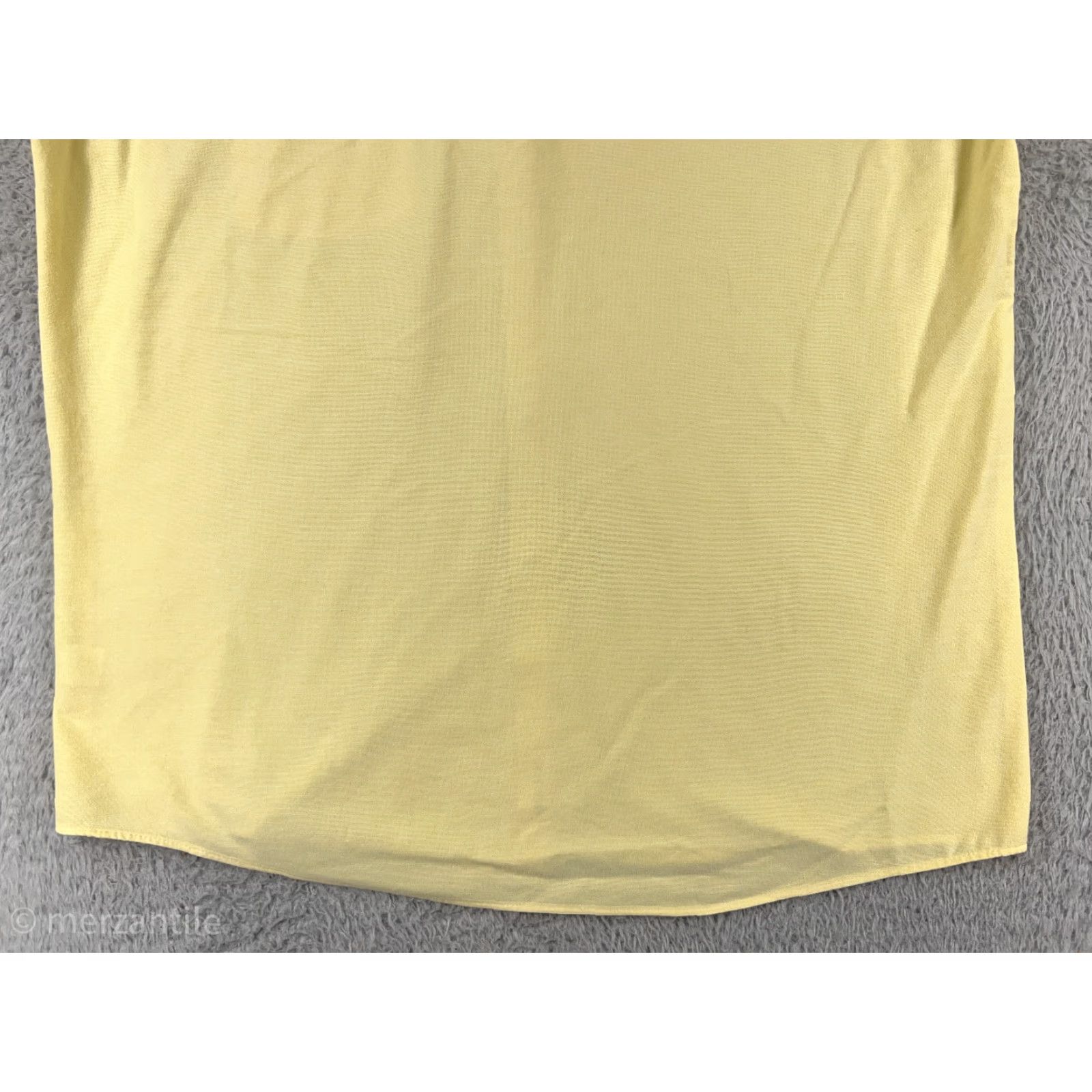 Van Heusen VANHEUSEN Shirt Mens L Yellow Button-Up Collared Oxford Cotton Blend Shirt (Short Sleeve) – Casual Workwear Twill, Regular Size L Mens Size US L / EU 52-54 / 3 - 5 Thumbnail