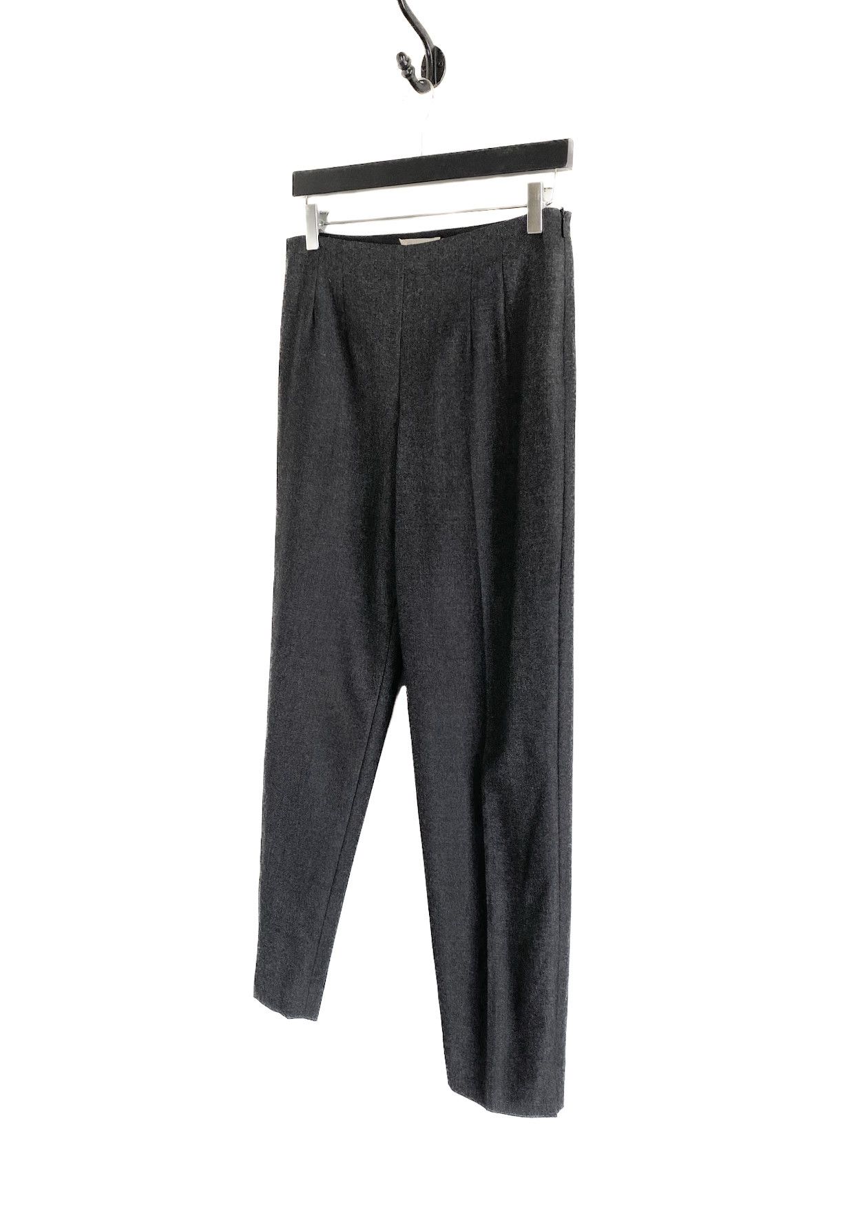 The Row The Row Charcoal Virgin Wool Cropped Pants Size 26" / US 2 / IT 38 - 2 Thumbnail