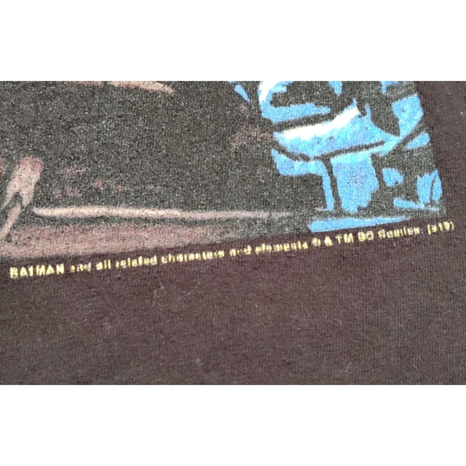 Delta VINTAGE DC Comics Batman Starry Night Van Gogh Graphic Print T-Shirt Men M Black Comics 90s Size US M / EU 48-50 / 2 - 2 Thumbnail