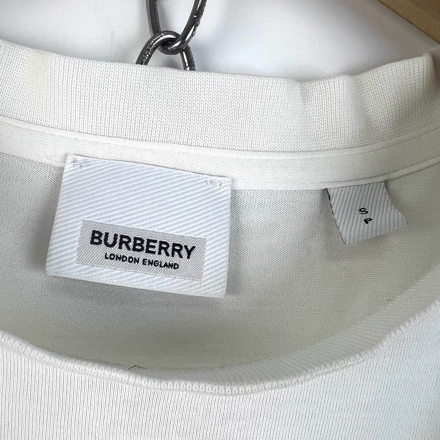 Burberry Burberry Cotton White TB Embroidered Casual Short Sleeve K12 Size US S / EU 44-46 / 1 - 4 Thumbnail
