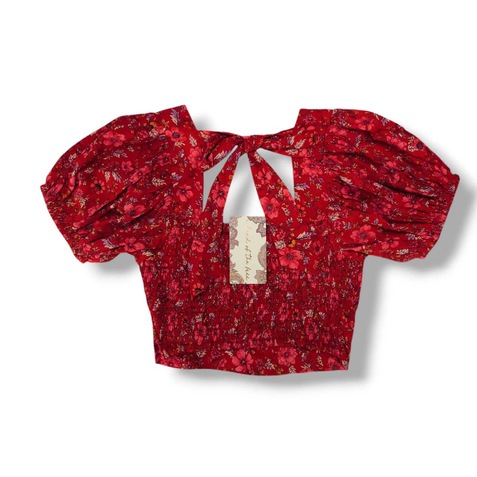 Other NWT Band of the Free Joelle Floral Smocked Crop Top Sz. S Size S / US 4 / IT 40 - 5 Thumbnail