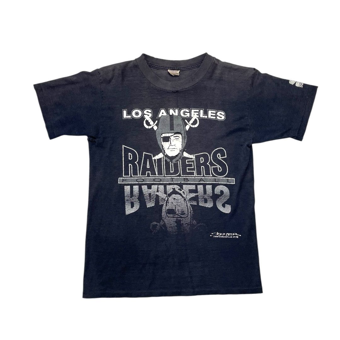 Vintage Vintage 90s Los Angeles Raiders NFL tee Size US S / EU 44-46 / 1 - 1 Thumbnail