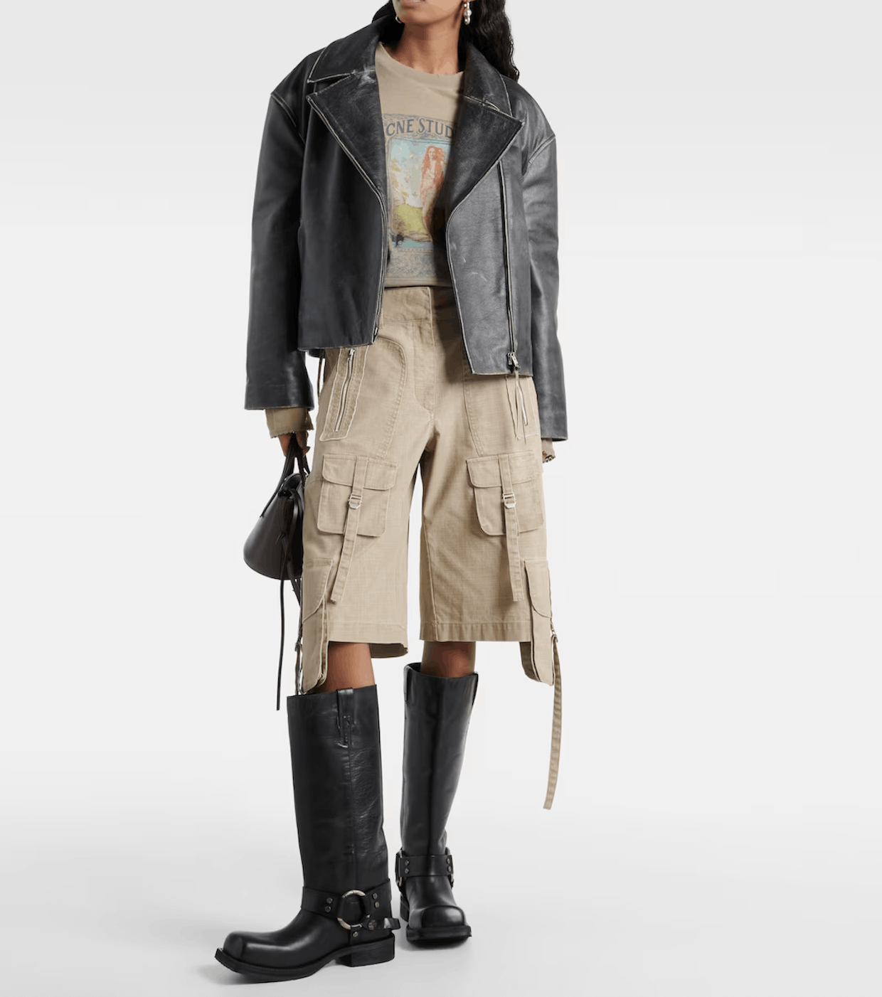 Acne Studios Acne Studios Leather Biker Boots Boots Size US 5 / IT 35 - 1 Thumbnail