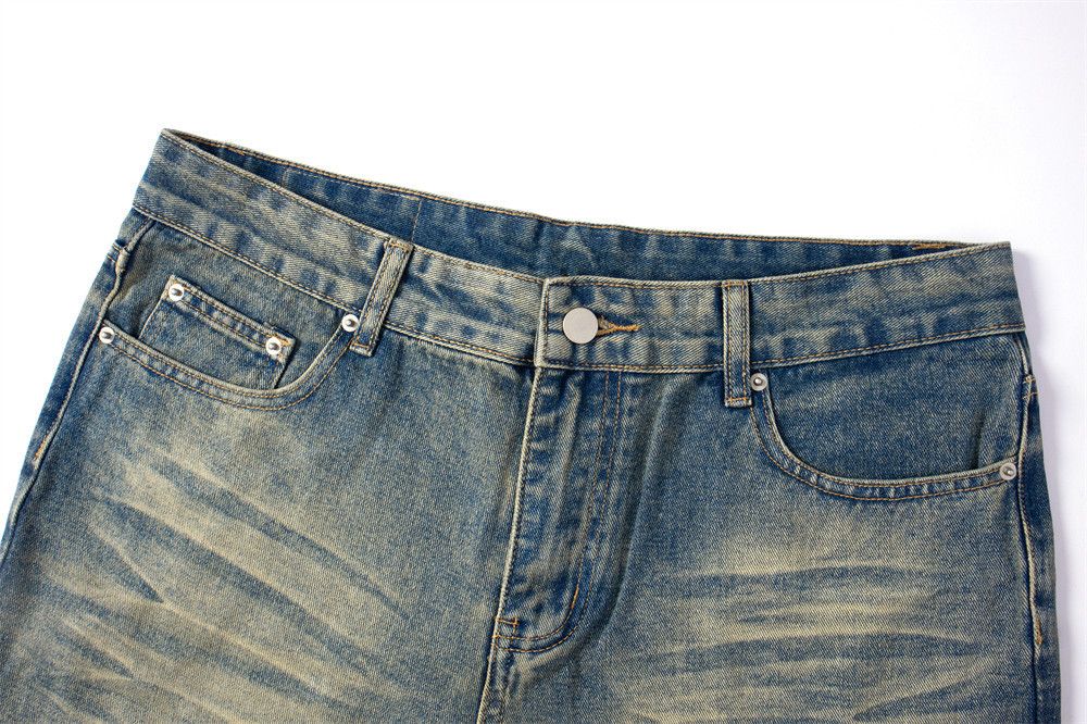 Japanese Brand × Jean Men's punk gradient washed straight distressed jeans y2k Size US 32 / EU 48 - 4 Thumbnail