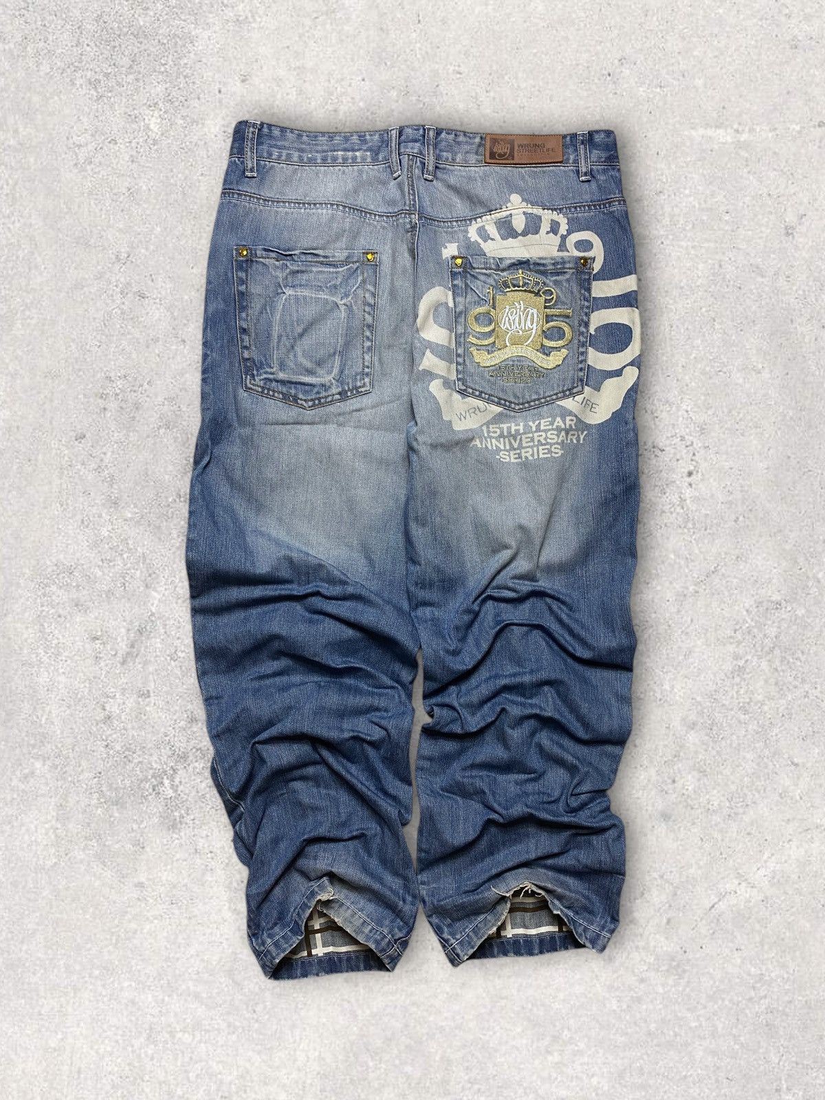 Rap Tees Wrung denim jeans baggy rap hiphop oldschool vintage y2k Size US 34 / EU 50 - 2 Thumbnail