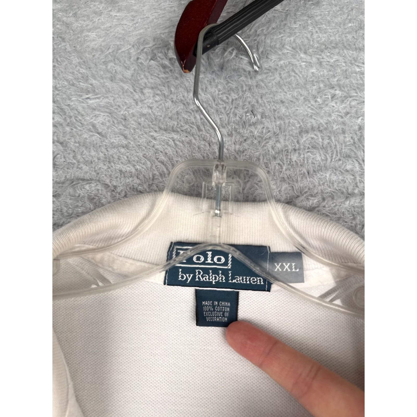 Ralph Lauren VINTAGE Polo Ralph Lauren Shirt Men 2XL White 100% Cotton Long Sleeve Polo Shirt 2XL Mens American Classic Polo 2XL White Size US XXL / EU 58 / 5 - 7 Thumbnail
