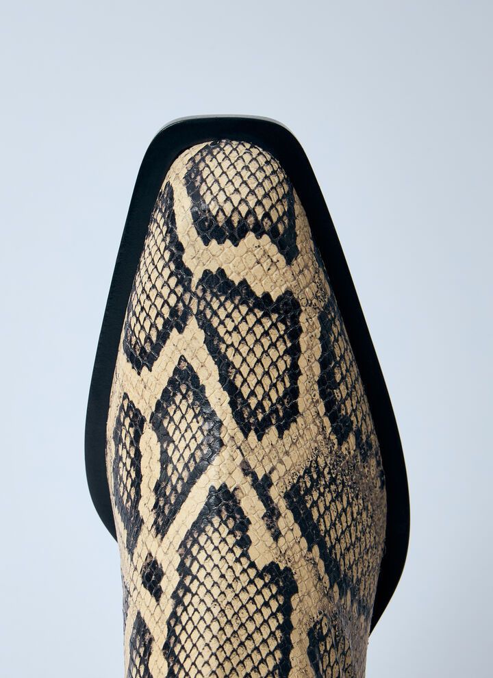 Jil Sander o1loc1c0426 Embossed Leather Boots in Python/Multi Size US 9 / IT 39 - 5 Thumbnail