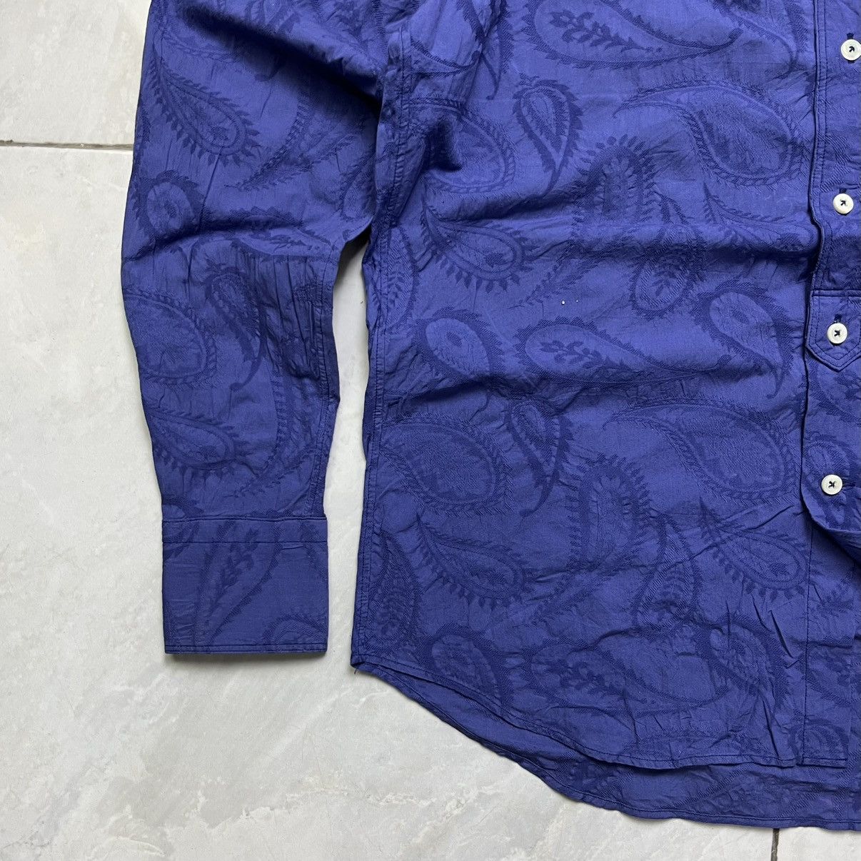 United Arrows United arrows paisley textured material shanghai collar Size US M / EU 48-50 / 2 - 8 Thumbnail