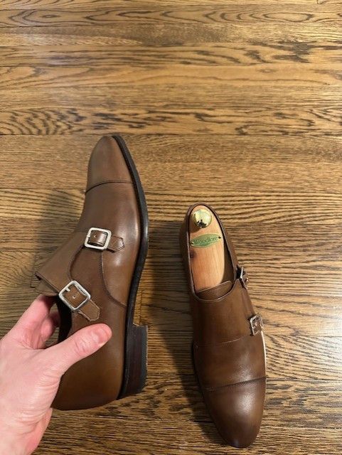 Carmina Carmina Inca Double Monk Vegano Brown 9.5uk 10.5us Size US 10.5 / EU 43-44 - 5 Thumbnail