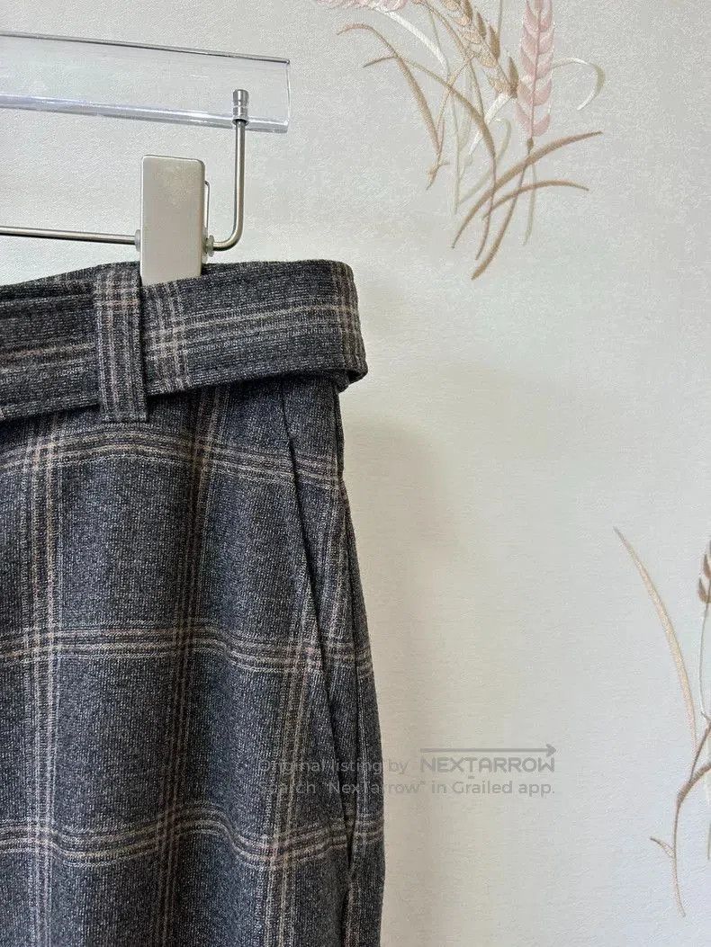 Brunello Cucinelli Brunello Cucinelli Gray Plaid Casual Pants. Size US 28 / EU 44 - 2 Thumbnail