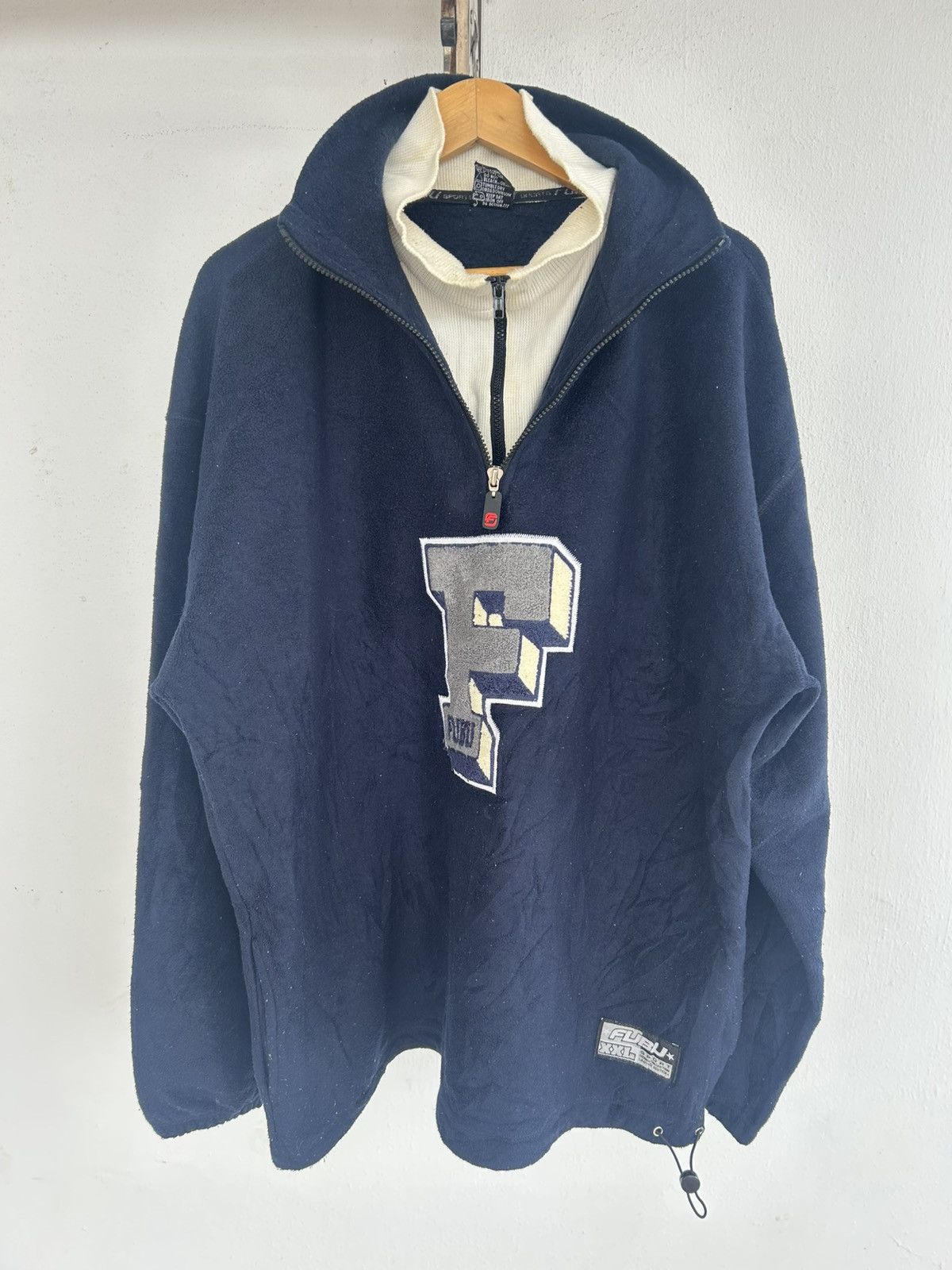 Fubu Fubu Sweater Halfzip Fronthit Blue Size US XL / EU 56 / 4 - 2 Thumbnail