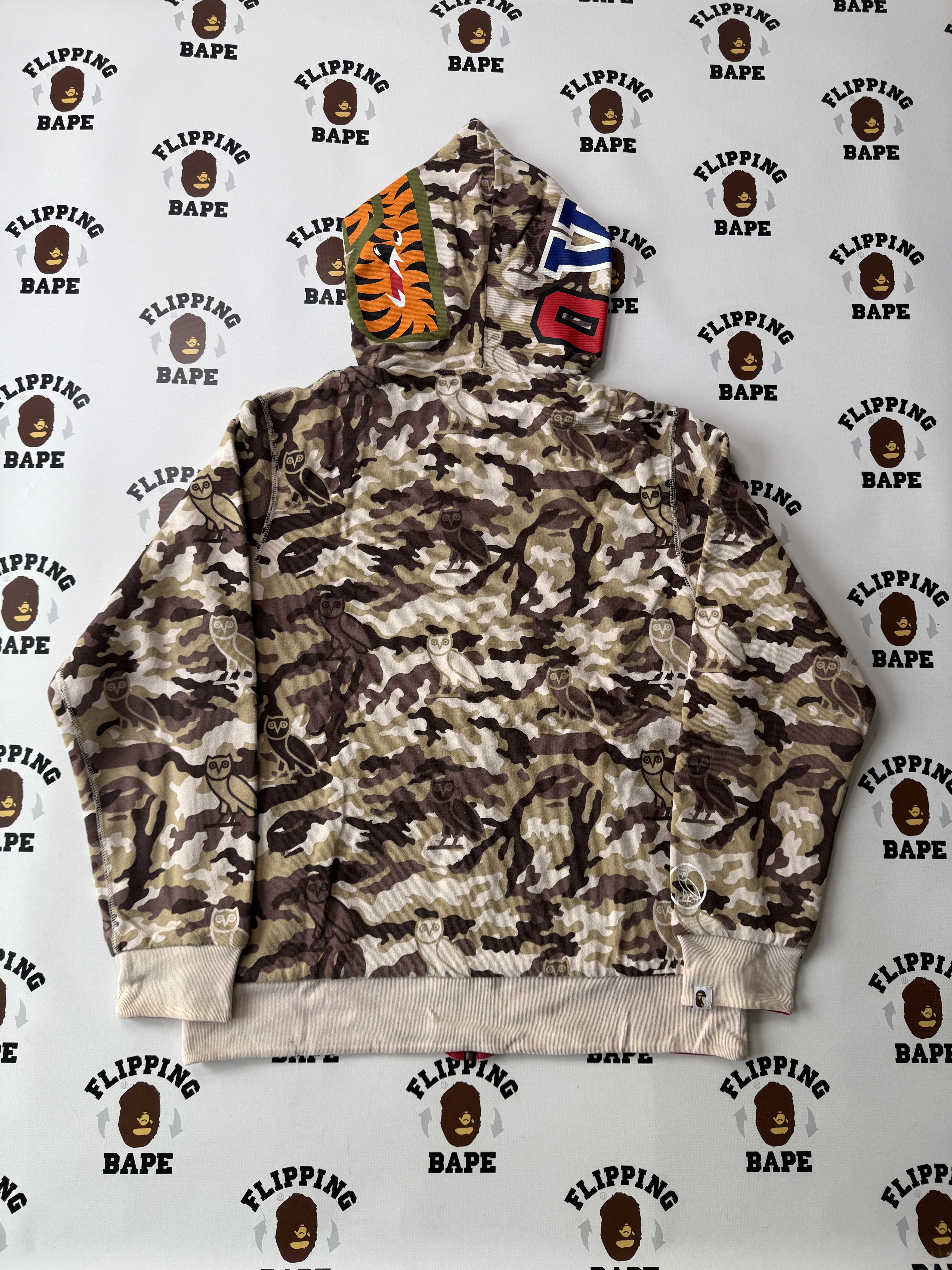 Bape × October's Very Own BAPE X OVO REVERSIBLE SHARK FULL ZIP HOODIE Size US XL / EU 56 / 4 - 10 Thumbnail
