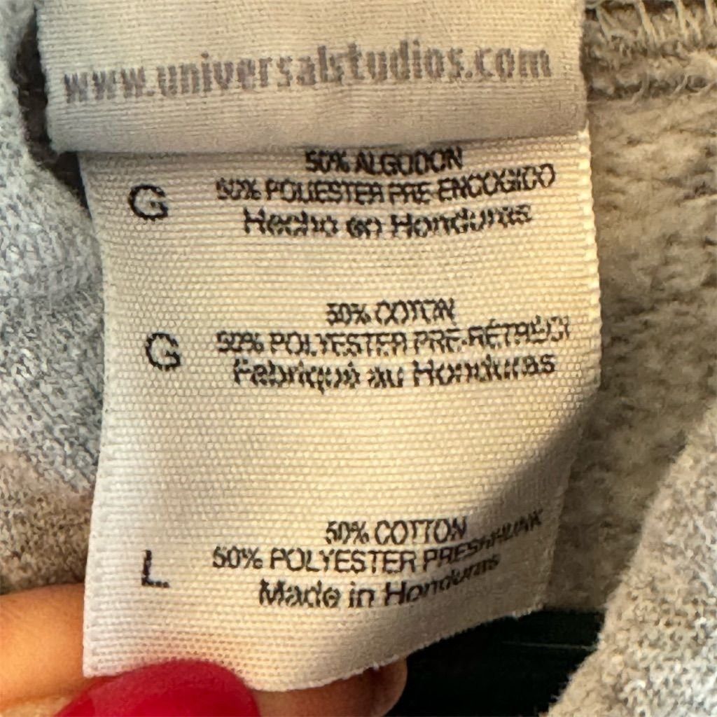 Universal Studios Universal Studios Unisex Gray Pullover Hoodie Size L Kangar Size US L / EU 52-54 / 3 - 5 Thumbnail