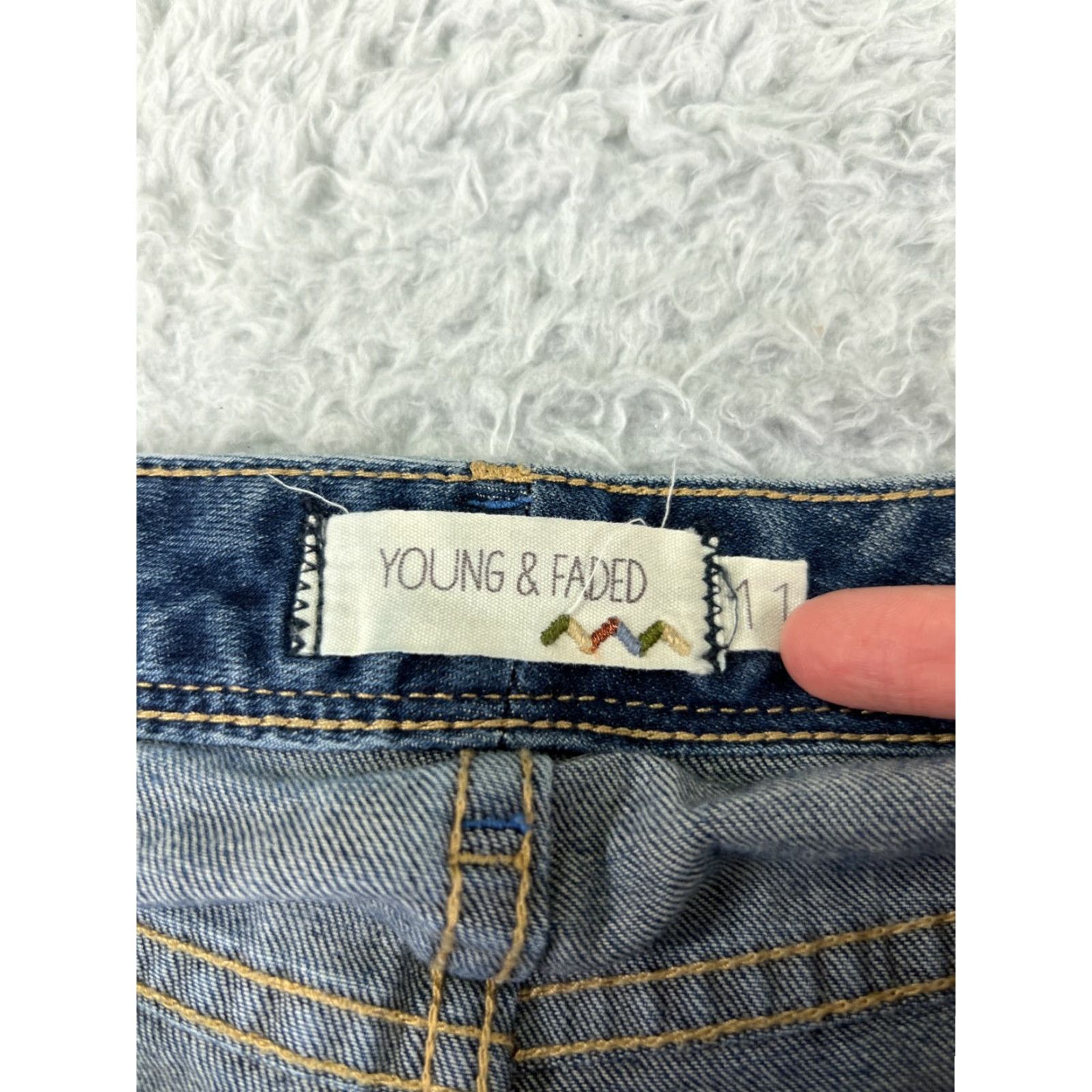 Vintage Young & Faded Jeans Womens 11 Blue Denim Bootcut Regular Size 32" / US 10 / IT 46 - 4 Thumbnail