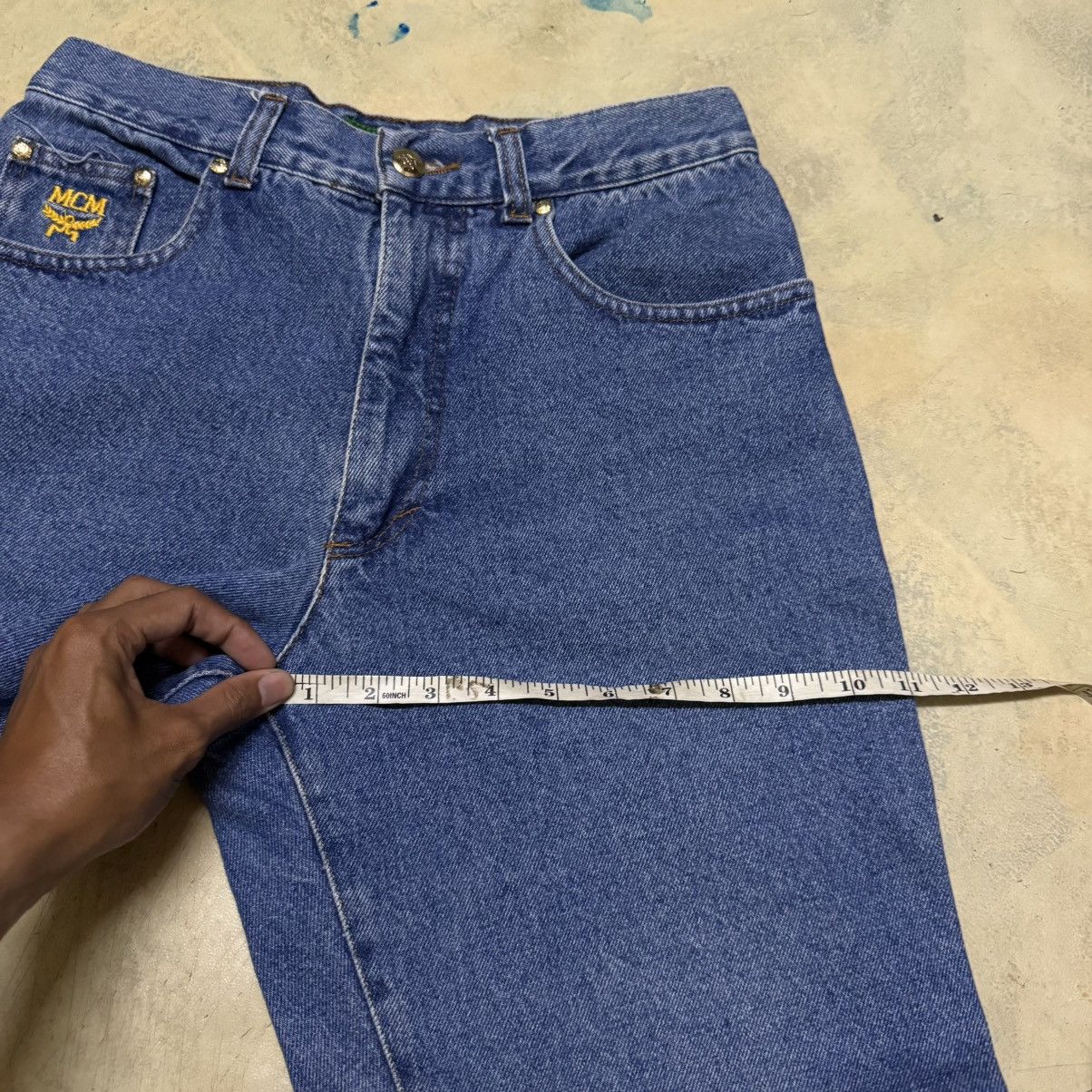 MCM MCM Big Logo Denim Jeans Size US 29 - 12 Thumbnail