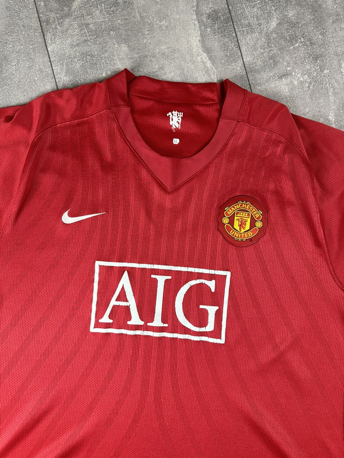 Nike Nike Manchester United 2007/09 Home Soccer Football Jersey Size US XXL / EU 58 / 5 - 2 Thumbnail