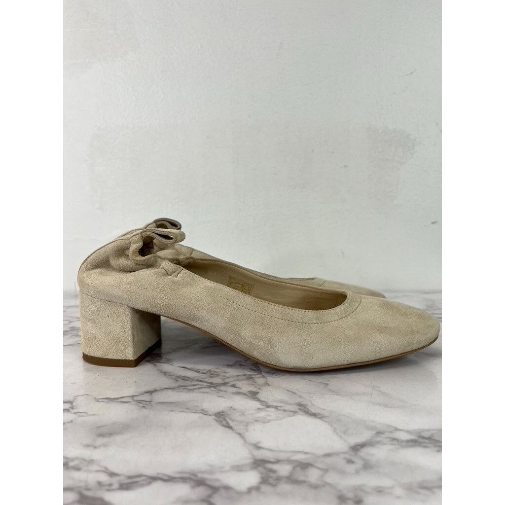Everlane Everlane Women's Taupe Suede The Italian Leather Day Heel Sz Size US 7.5 / IT 37.5 - 7 Thumbnail