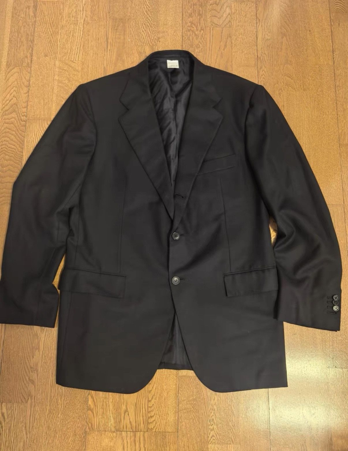 Kiton Kiton Black Wool Classic Blazer Size 44L - 1 Thumbnail