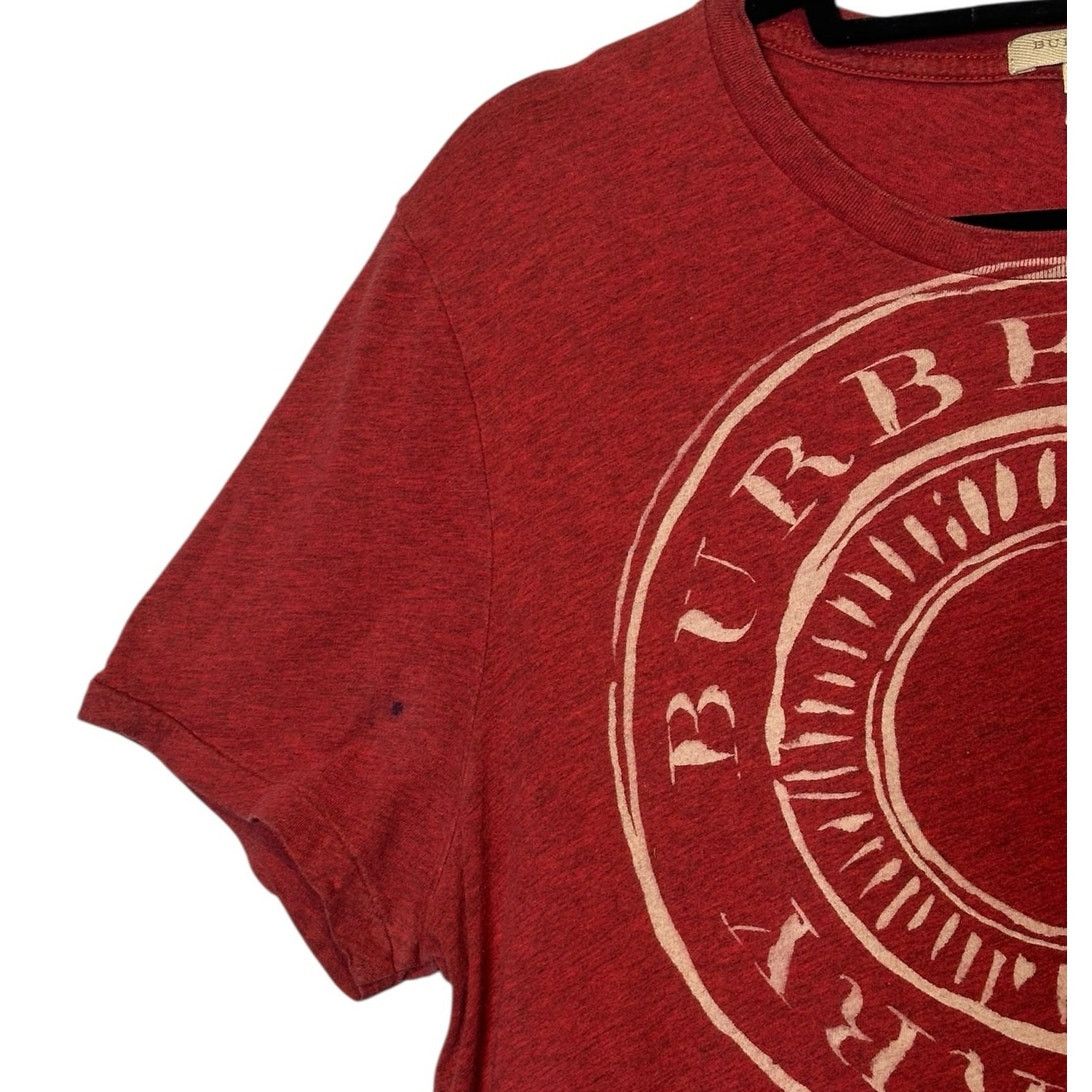 Burberry Burberry red circular logo short sleeves t shirt size Medium Size US M / EU 48-50 / 2 - 7 Thumbnail
