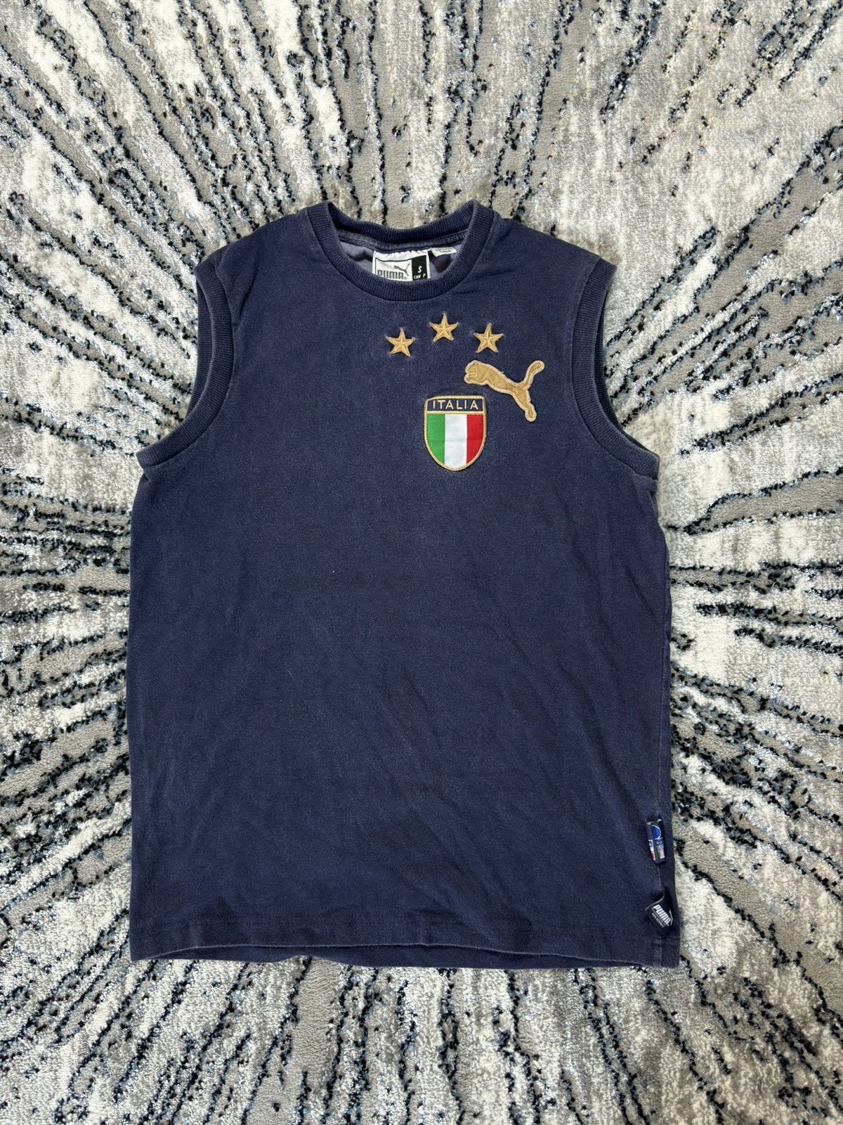 Vintage Italy Italia Puma Shirt Sleeveless Vest Jersey Top S