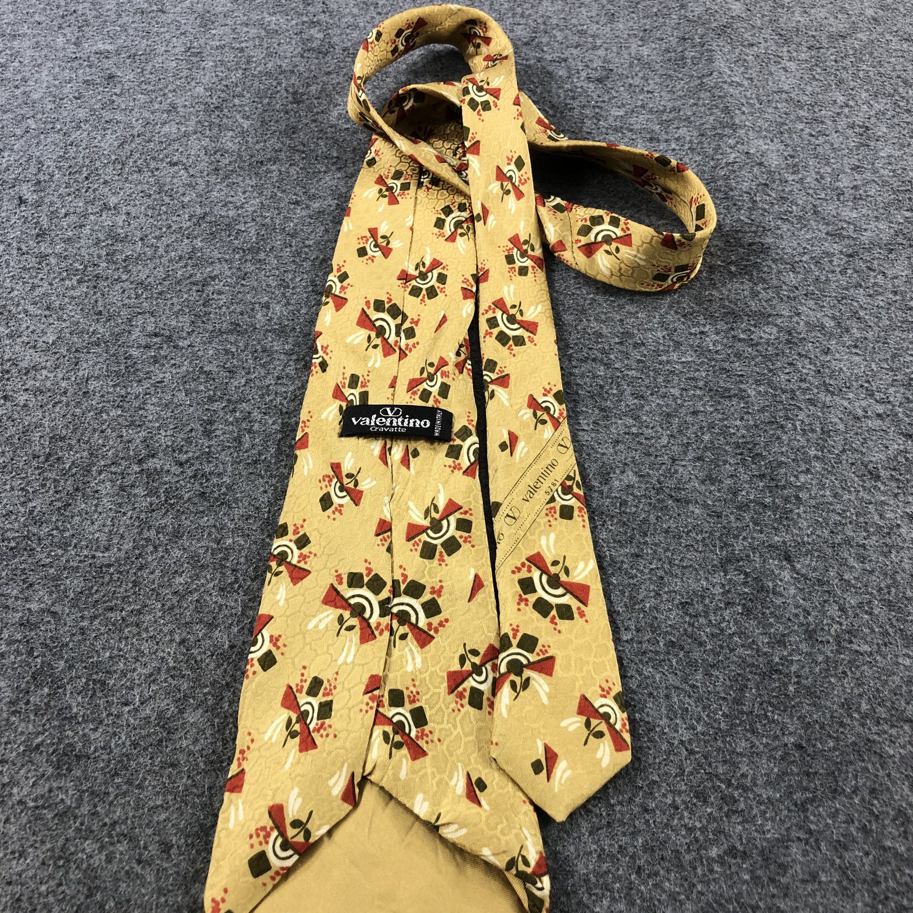 Valentino × Vintage Valentino Silk Neck Ties Bowtie Cravat Cravatte T49 Size ONE SIZE - 3 Thumbnail