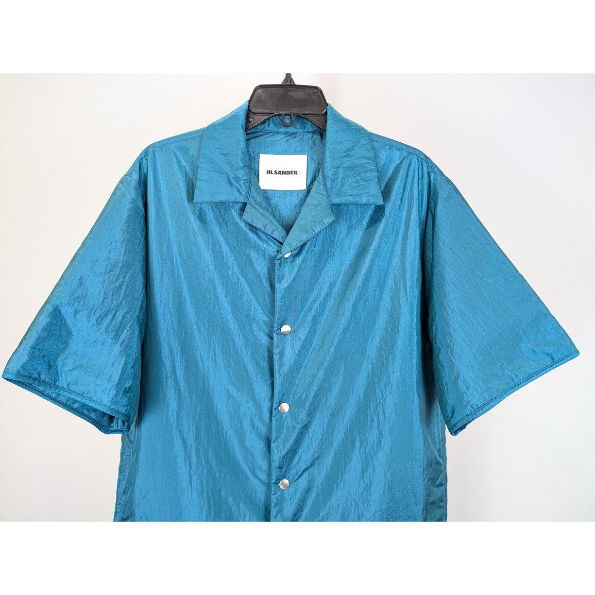 Jil Sander o1rshd1 CC20 Short Sleeve Shirt in Blue Size US M / EU 48-50 / 2 - 4 Thumbnail
