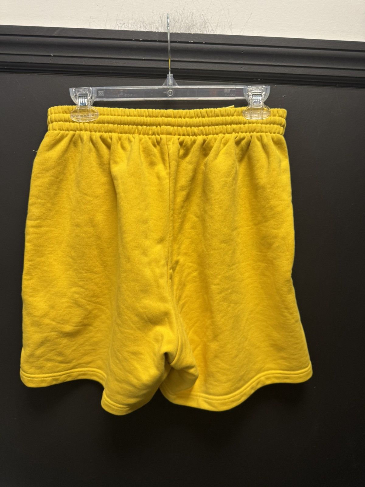 Balenciaga Political Campaign Sweat Short Yellow