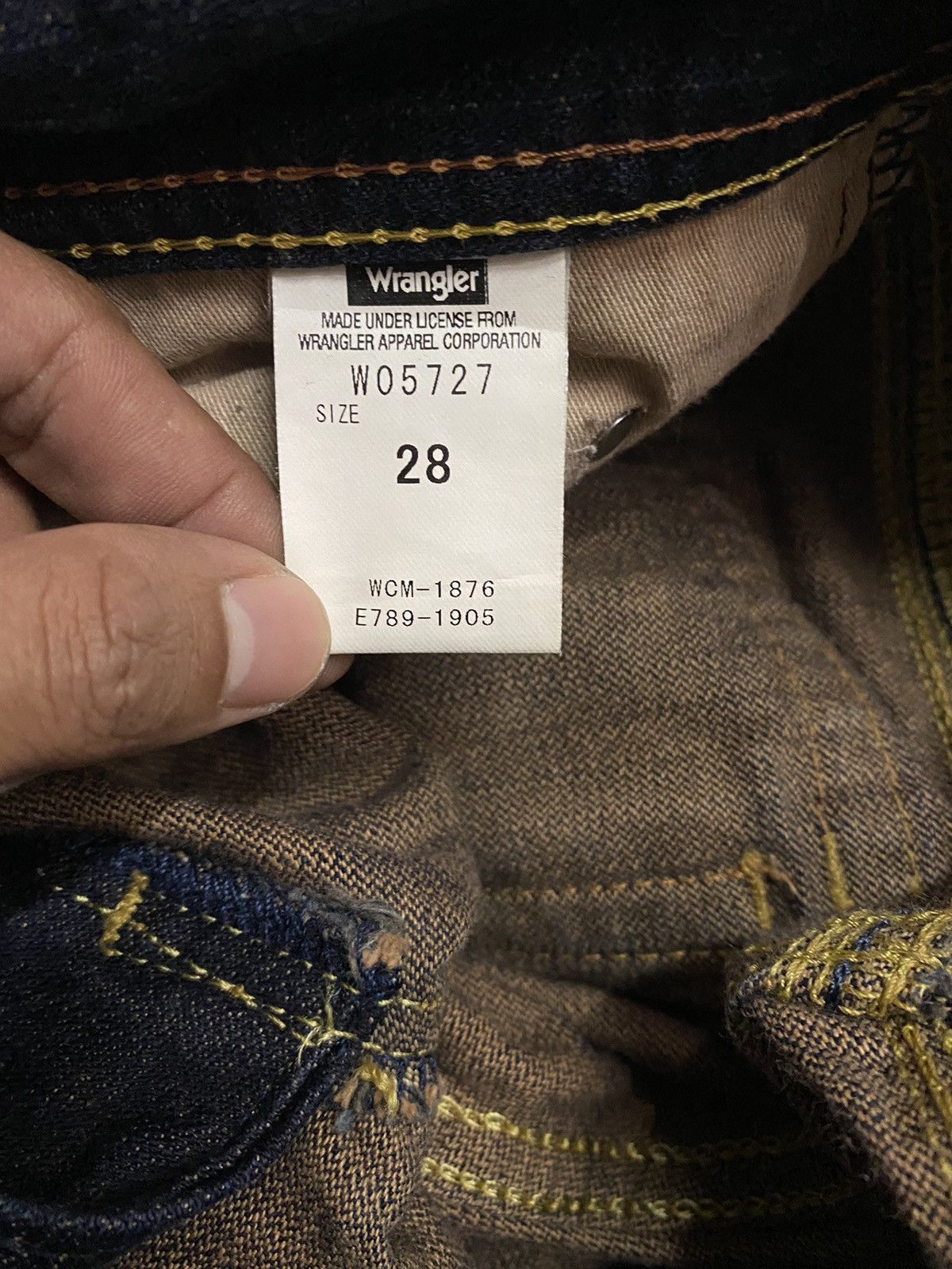 If Six Was Nine × Tornado Mart × Wrangler Flare Jeans Wrangler Gold Thread Western Denim Flared Size US 29 - 11 Thumbnail
