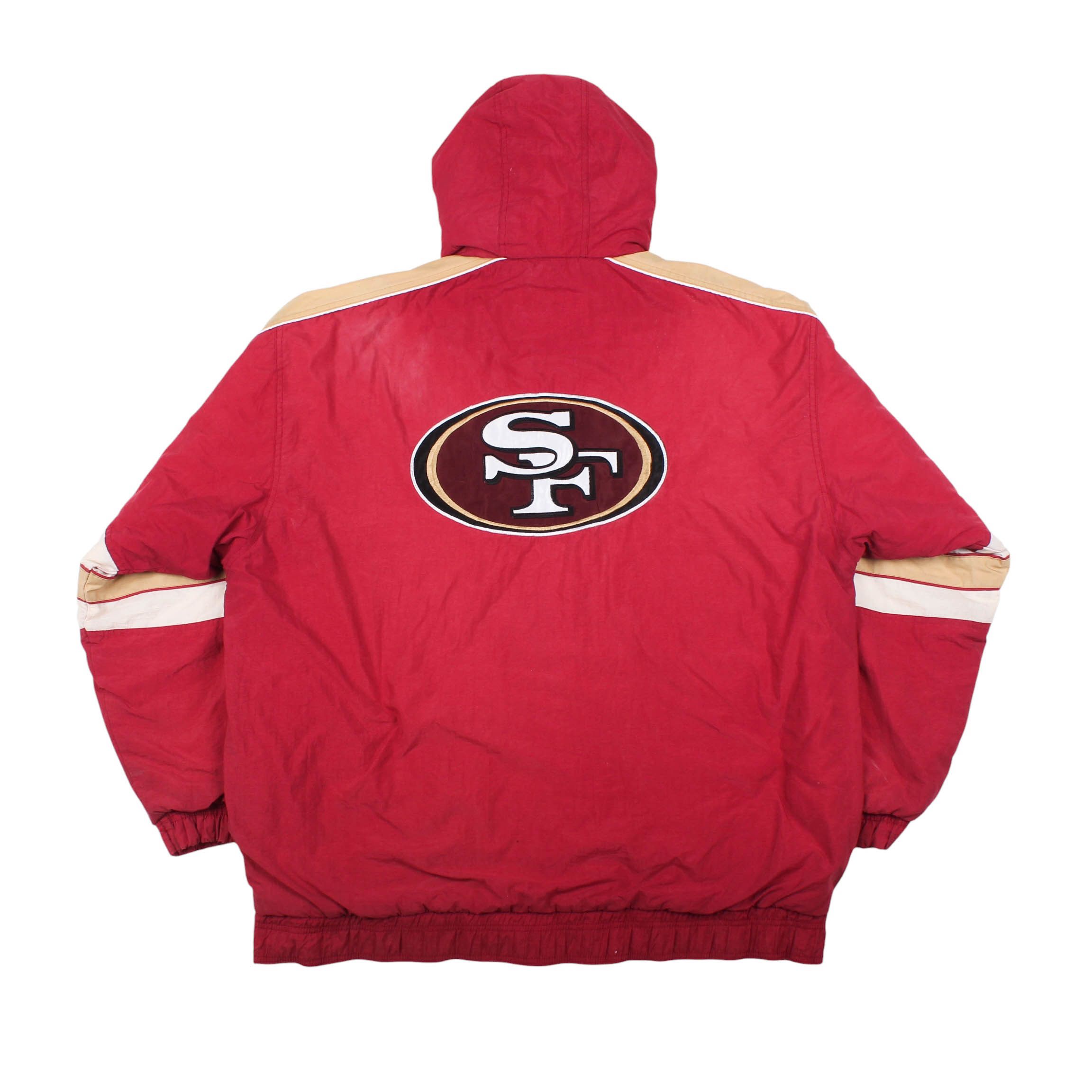Starter 49ers Starter Jacket 90s San Francisco Hooded Puffer Coat Size US XL / EU 56 / 4 - 2 Thumbnail