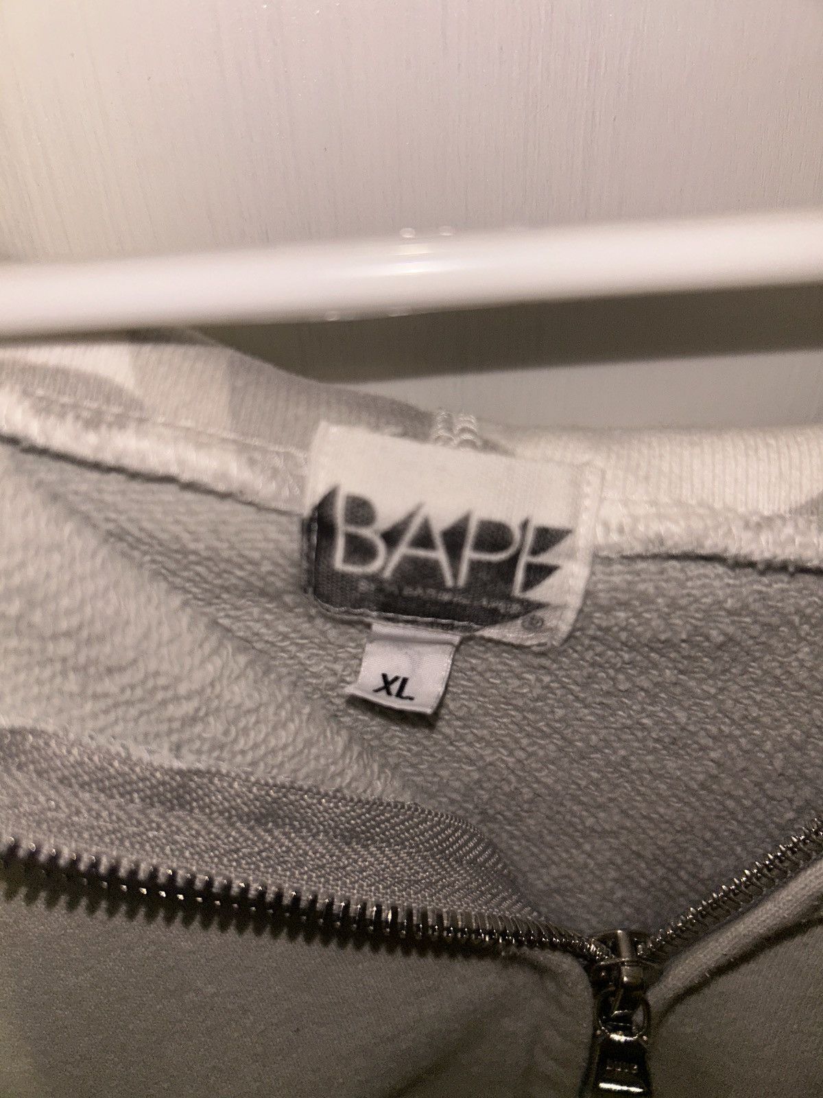 Bape VINTAGE NIGO White/Grey Bape Full Zip Size US XL / EU 56 / 4 - 4 Thumbnail