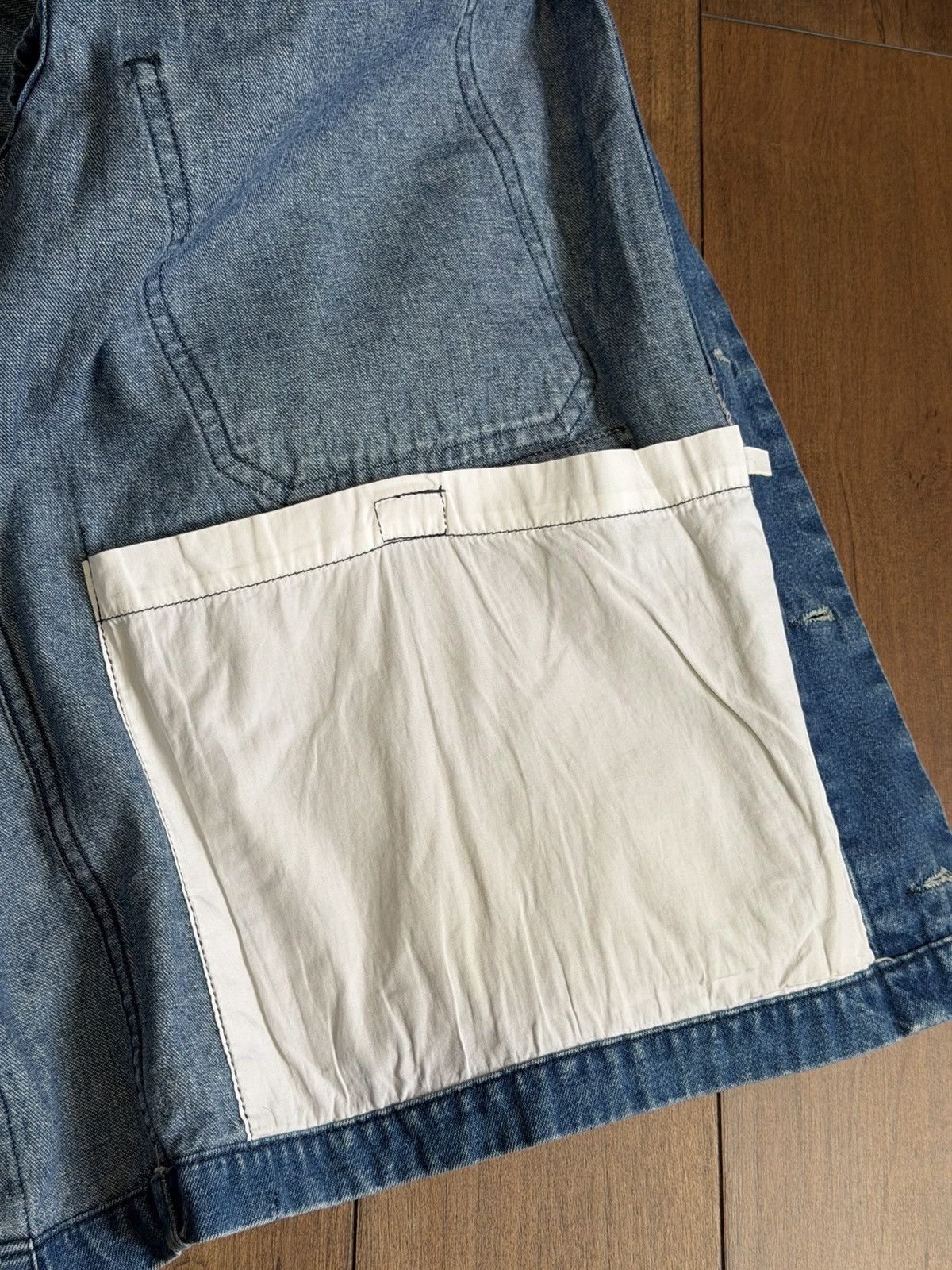 Stone Island Stone Island 1987 Denim Carpenter Jacket White Embroidery Size US XL / EU 56 / 4 - 8 Thumbnail