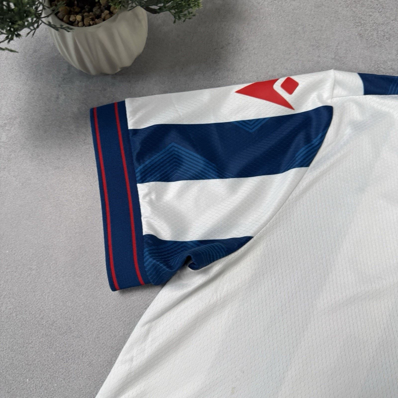 Macron West Bromwich Albion Home 2024 2025 Soccer Jersey Size L Size US L / EU 52-54 / 3 - 17 Thumbnail