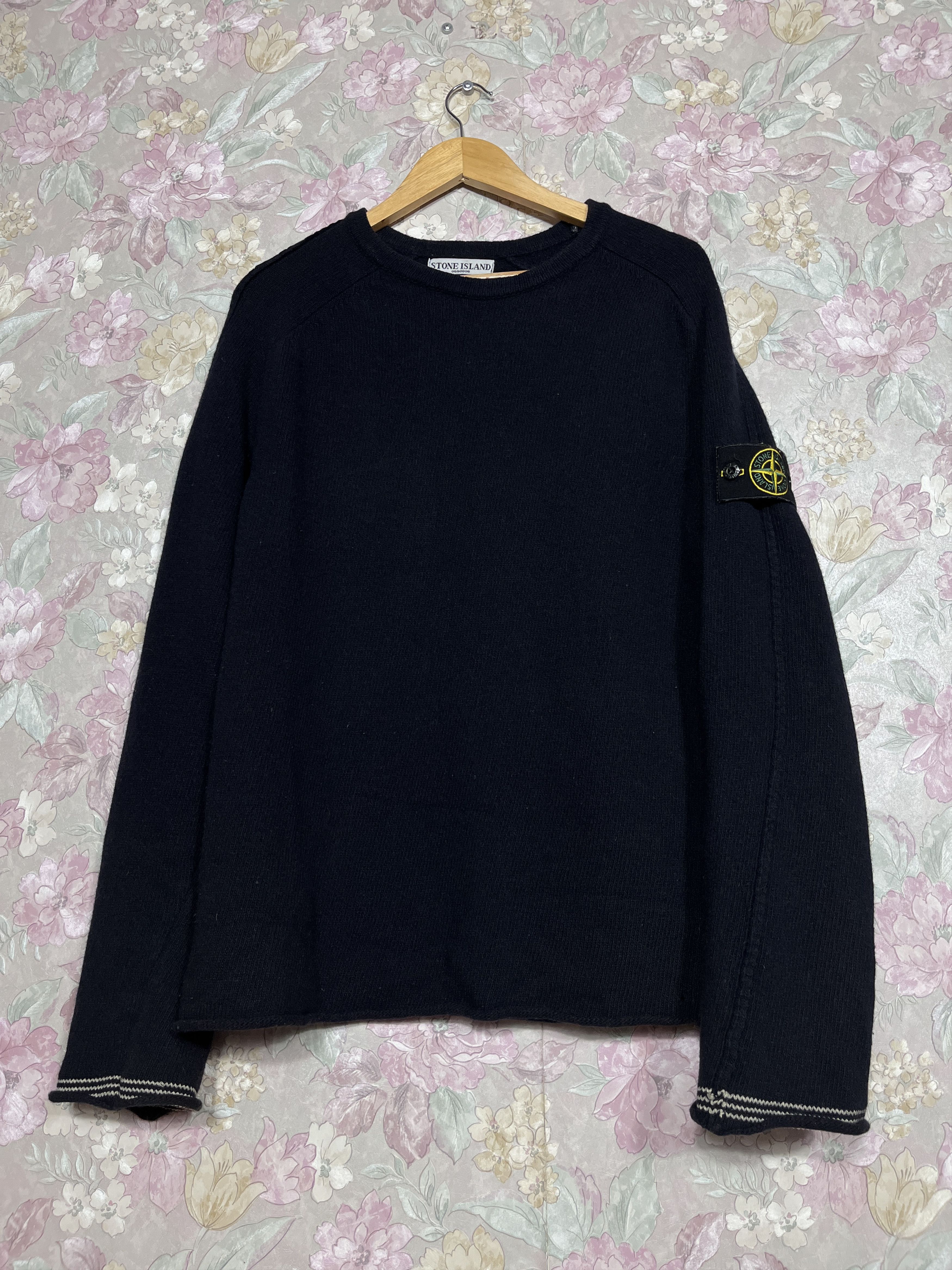 Stone Island Vintage Stone Island Wool Knit sweater Size US XL / EU 56 / 4 - 3 Thumbnail