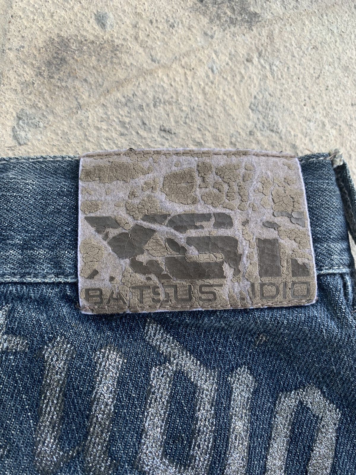 If Six Was Nine × Japanese Brand Batsu Studio Skull Distressed Denim Size US 28 / EU 44 - 13 Thumbnail